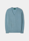 Hampshire Lambswool Jumper in Blue Seal