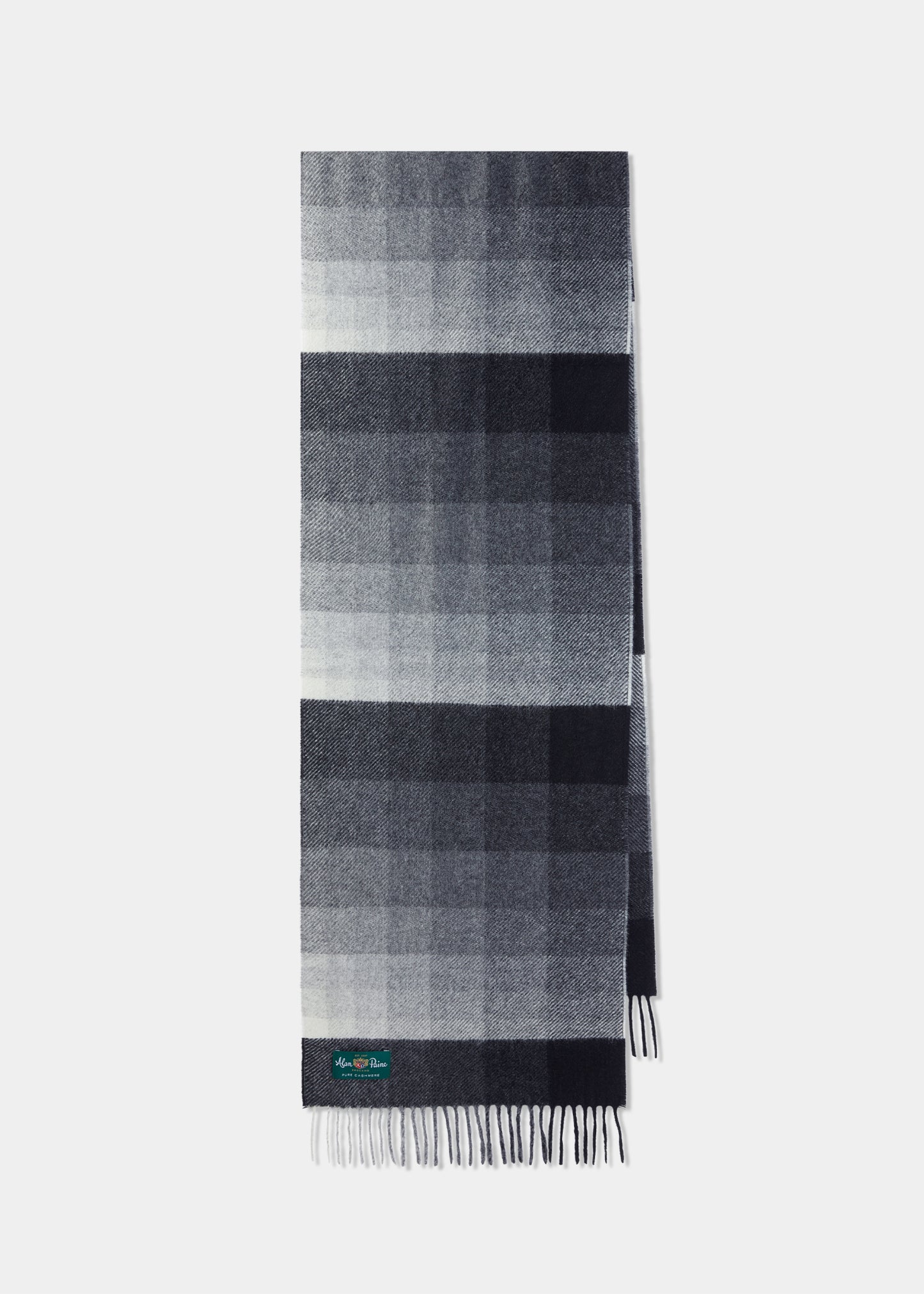 Sciarpa Bradfield a righe sbiadite color carbone