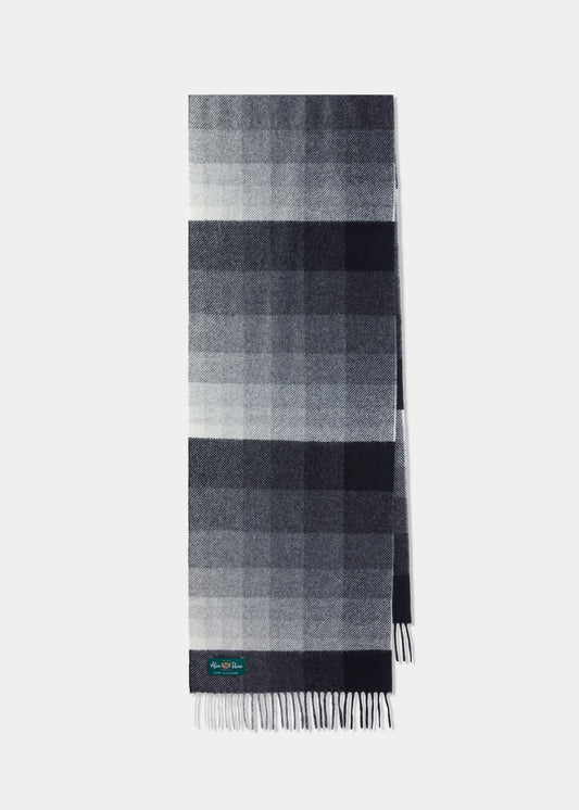 Sciarpa Bradfield a righe sbiadite color carbone