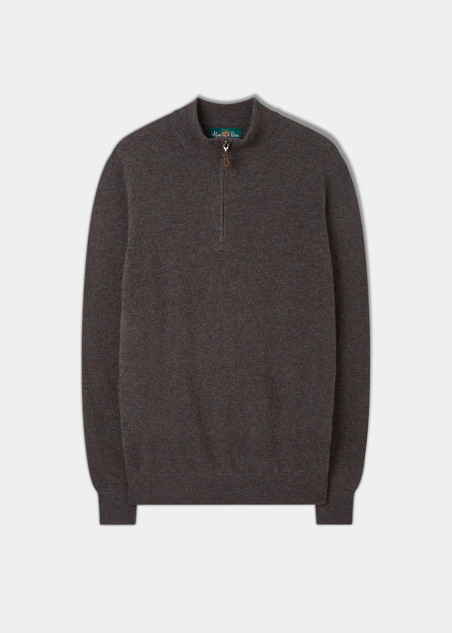 Cairns Geelong Wool 1/4 Zip Jumper in Cask