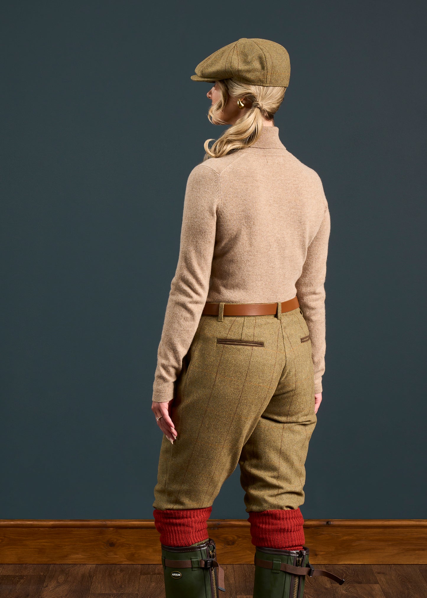Combrook Ladies Tweed Shooting Breeks In Grove