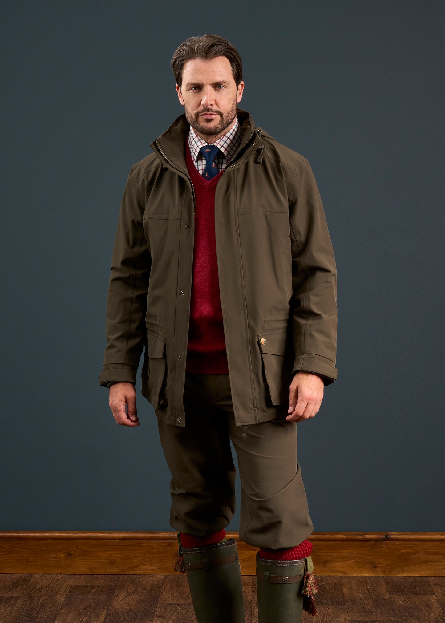 Dunswell Men's Waterproof Field Coat In Olive