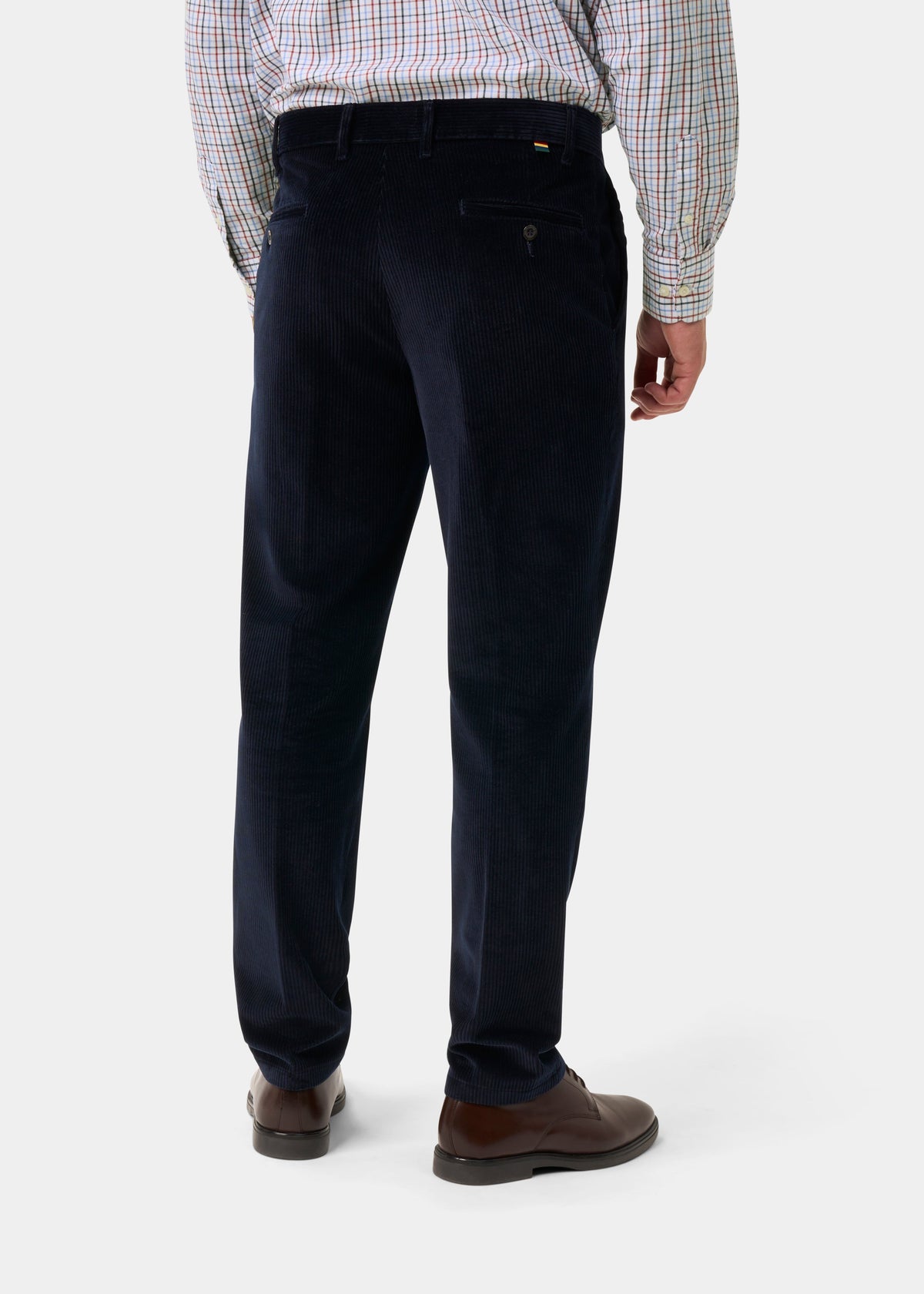 Mossbury da uomo Cotone Cord Pantaloni In Navy