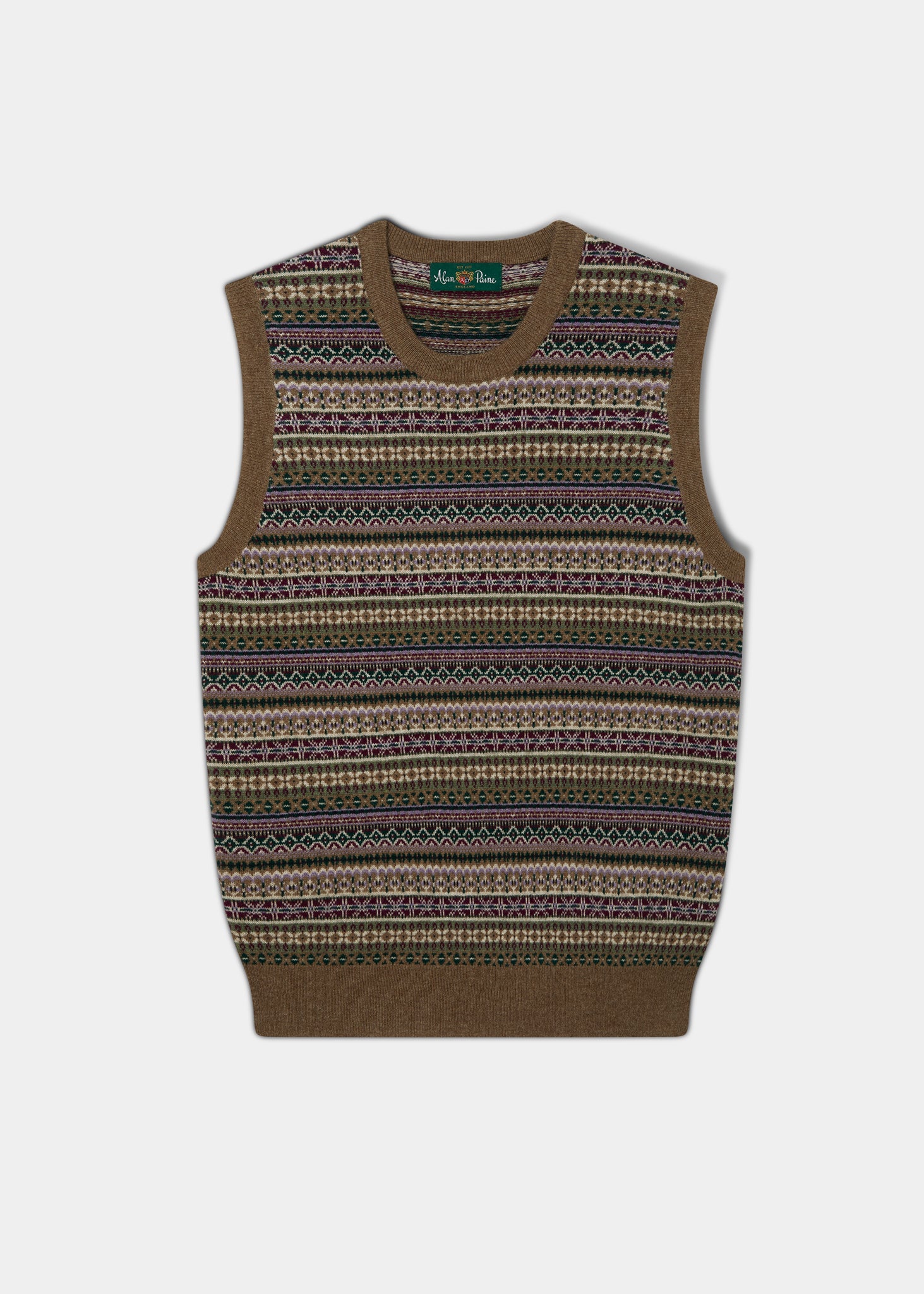 Fairisle Maglione Donna A Collo Alto - Morbido E Caldo, Stile Islandese, Vestibilità Comoda - Maglione Invernale In Fantasia Nordica, Grigio/Arancione