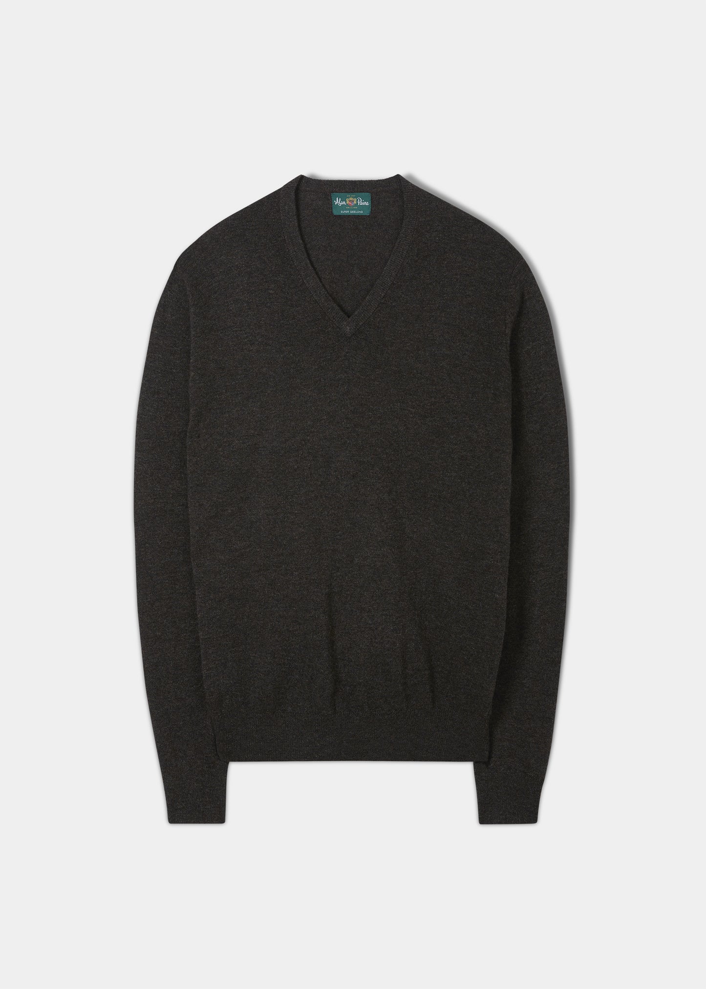 Maglione in lana Albury Geelong color cacao - Vestibilità regolare