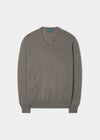 Maglione in cashmere Haddington color topo - vestibilità regolare