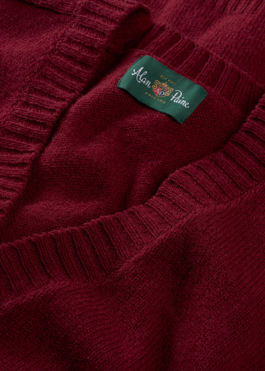 Kinloch Supersoft Shetland Wool V-Neck Cardigan In Venetian