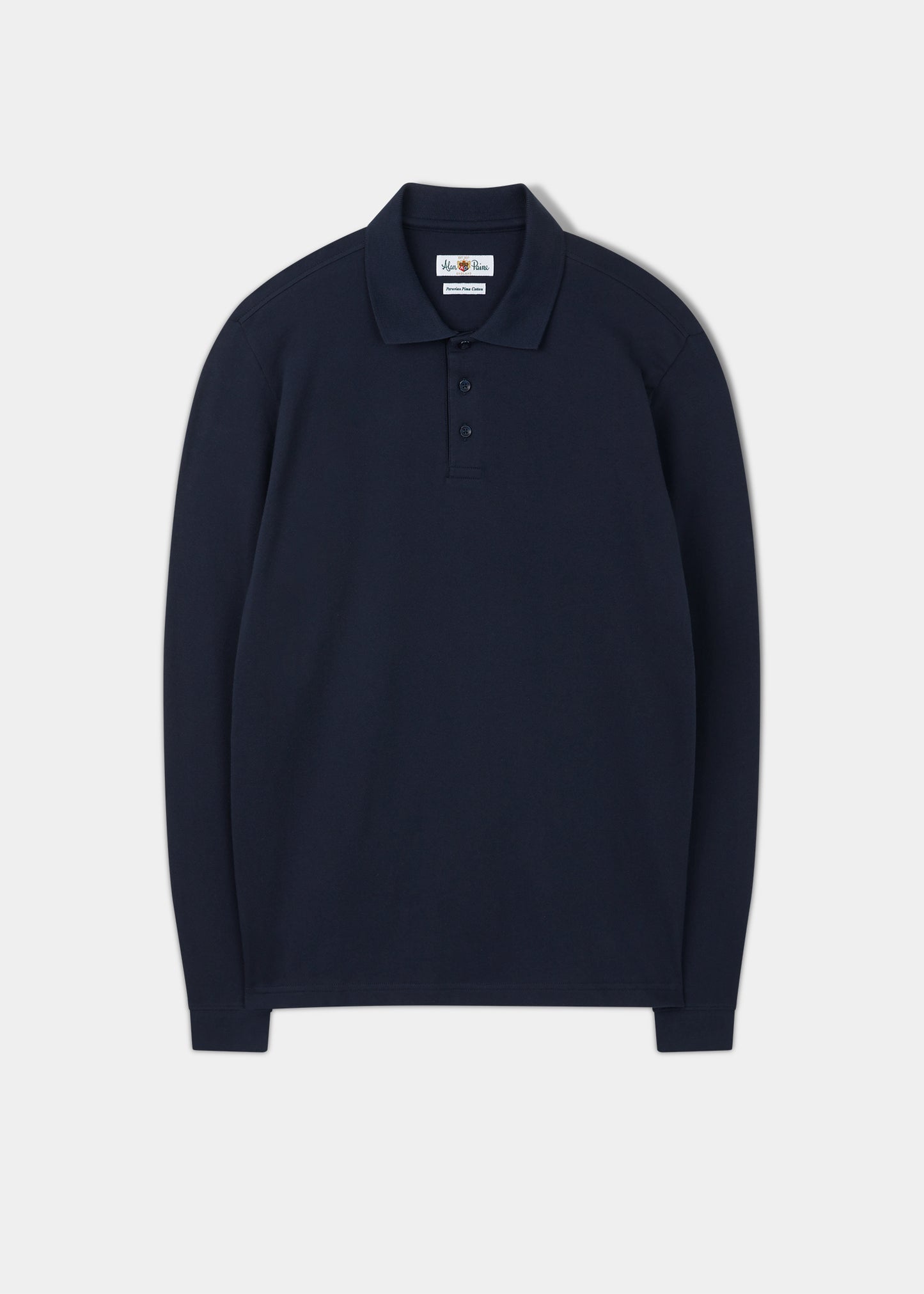 Polo a maniche lunghe Reed in blu scuro