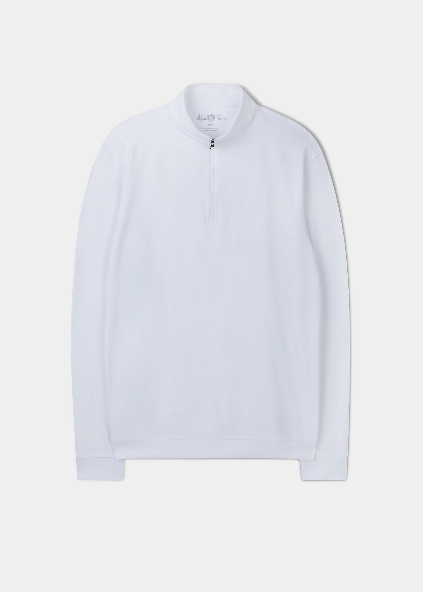 Rainford Performance 1/4 Zip Finto collo in bianco