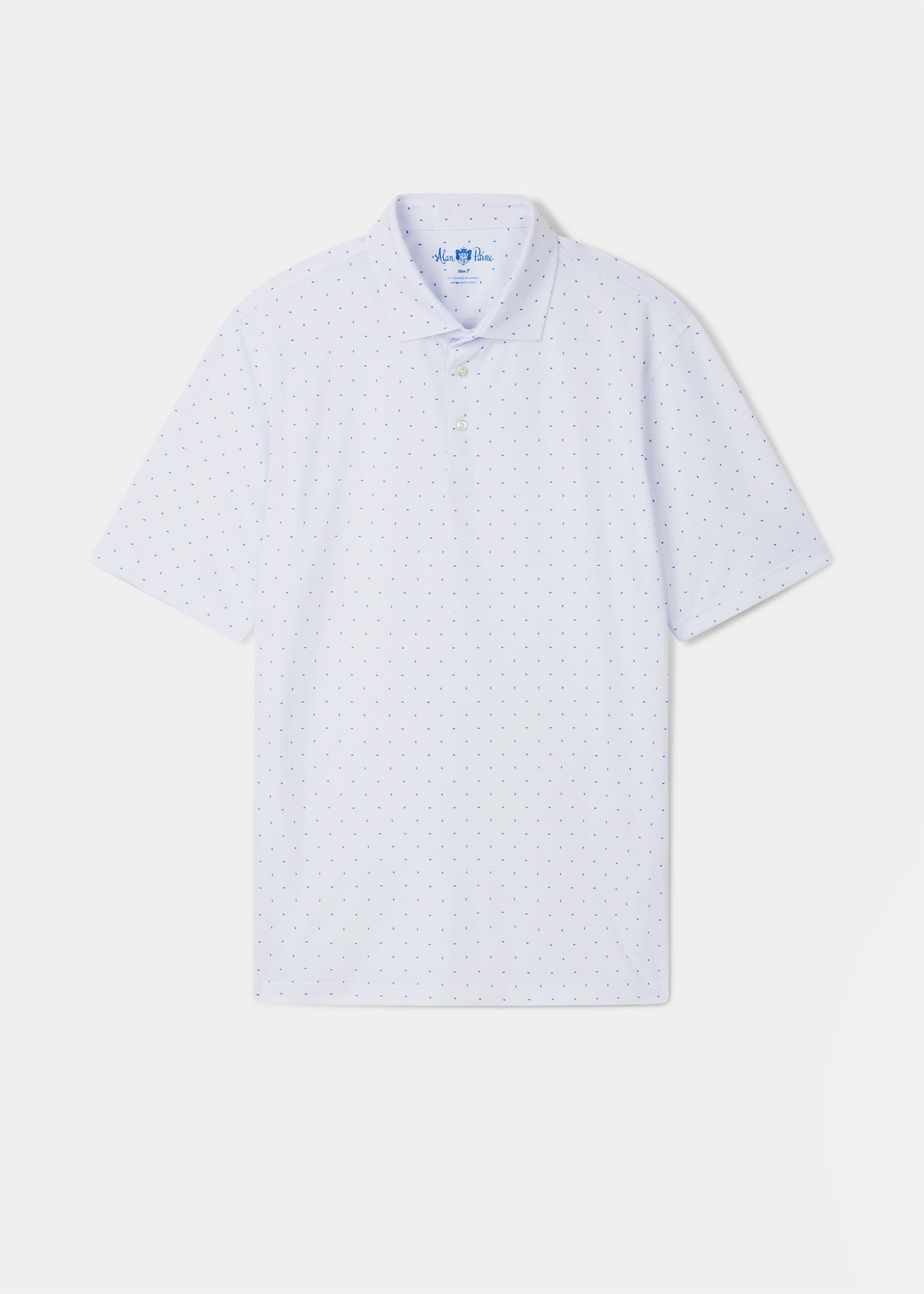 Polo Shalford Performance con stampa blu