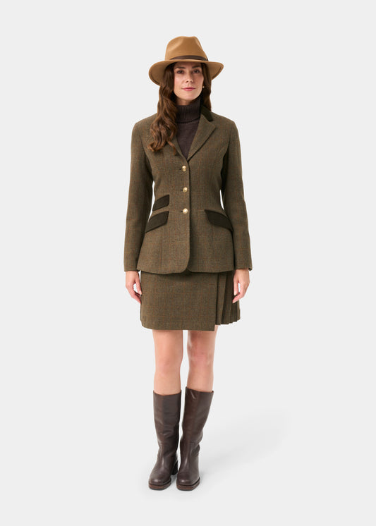Surrey Ladies Tweed Water Repellent Blazer in Field Maple - Regular Fit