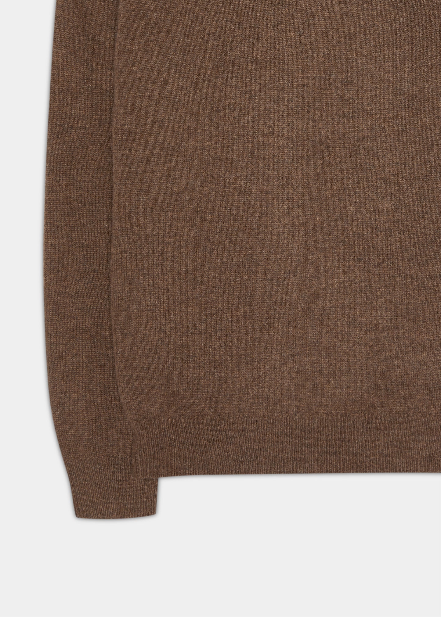 Maglione da uomo in lana d'agnello Kilsyth in tabacco - Vestibilità regolare