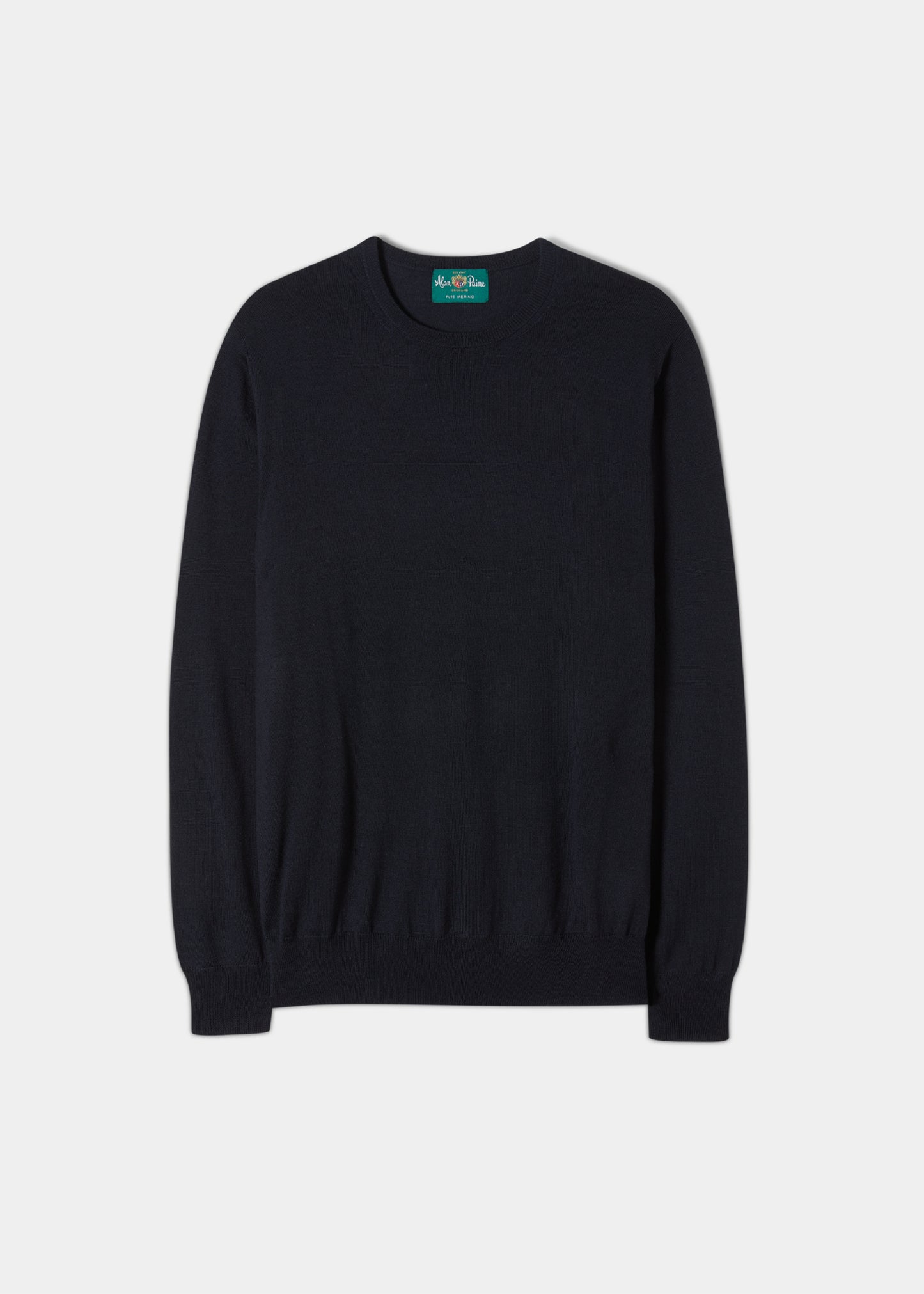 Maglione in lana merino da uomo Radstone in blu scuro - Vestibilità regolare