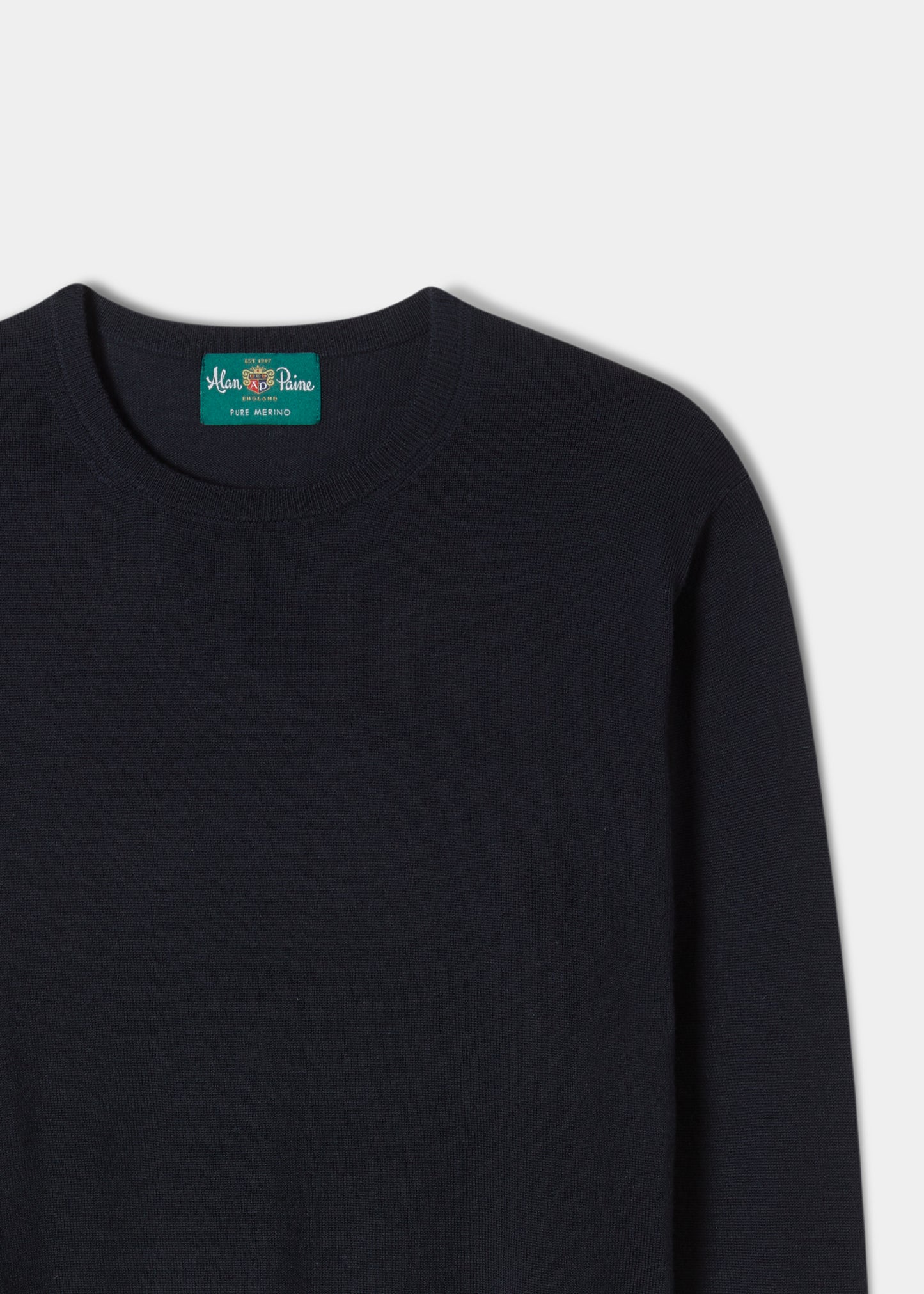 Maglione in lana merino da uomo Radstone in blu scuro - Vestibilità regolare