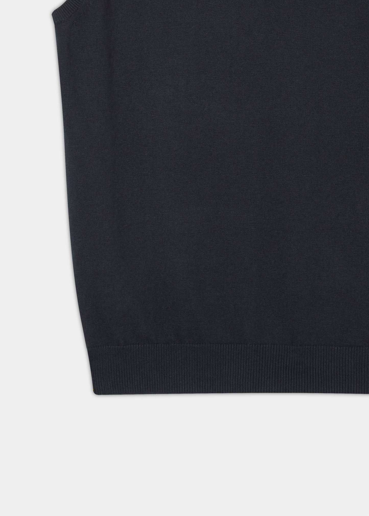 Slipover Ellerby in cotone e cashmere in blu scuro