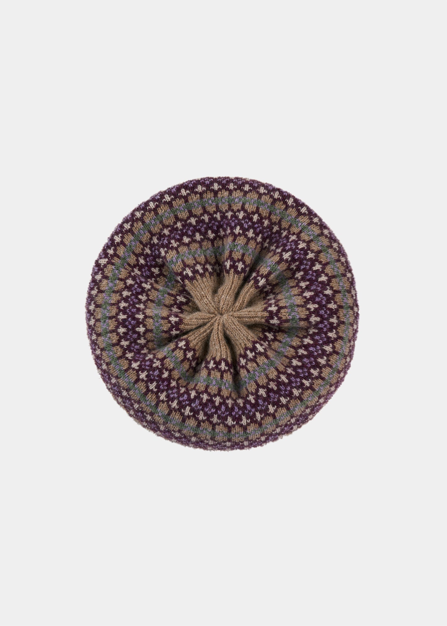 Set Imogen da donna in lana lavorata a maglia color noce: berretto, guanti e sciarpa
