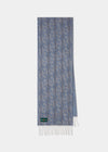Sciarpa in cashmere con motivo Wolvey color ghiacciaio