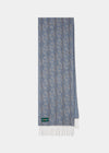 Sciarpa in cashmere con motivo Wolvey in grigio