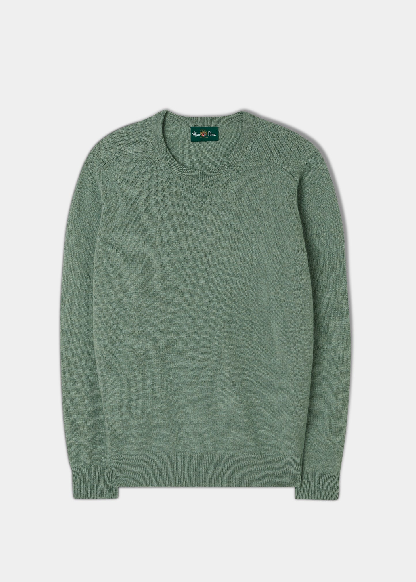 Men's Lambswool Crew Neck Jumper in Spearmint