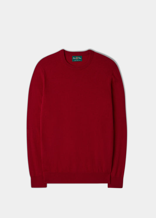 Men's Geelong Lambswool Crew Neck Jumper In Aztec