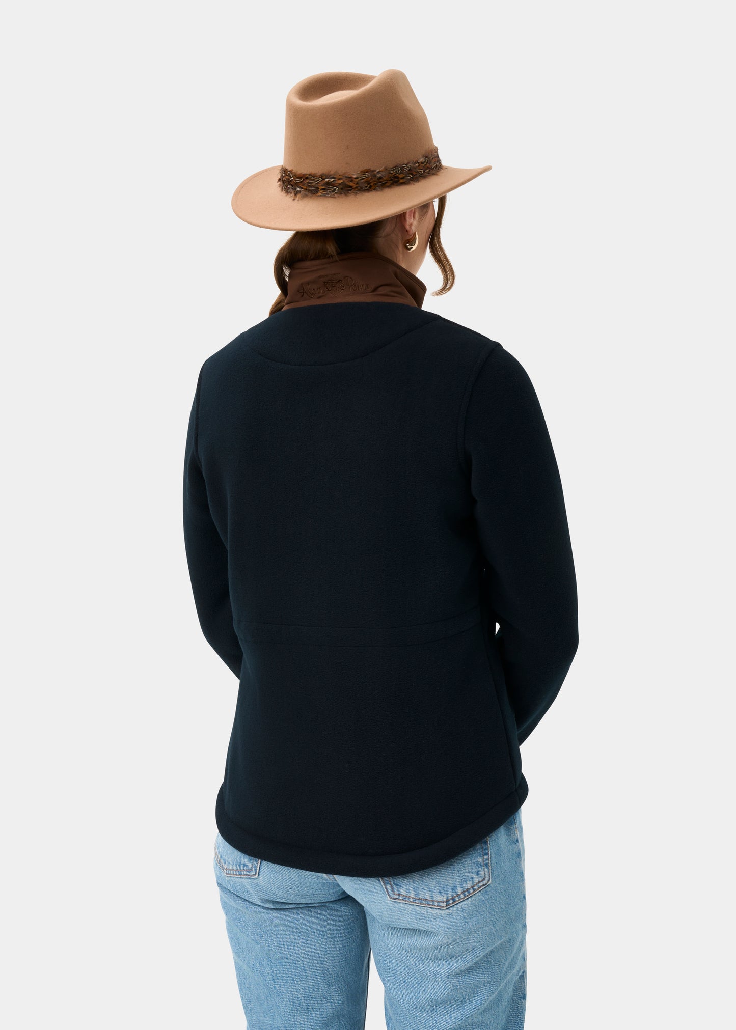 Aylsham Ladies Fleece Jacket In Dark Navy - Regular Fit