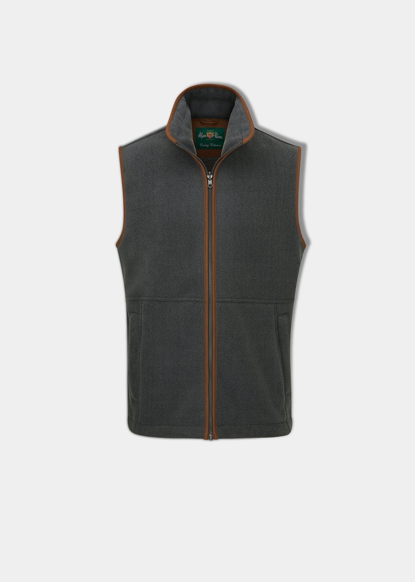 Giacca in Pile da Uomo Aylsham Color Grigio Fucile - Vestibilità Regolare
