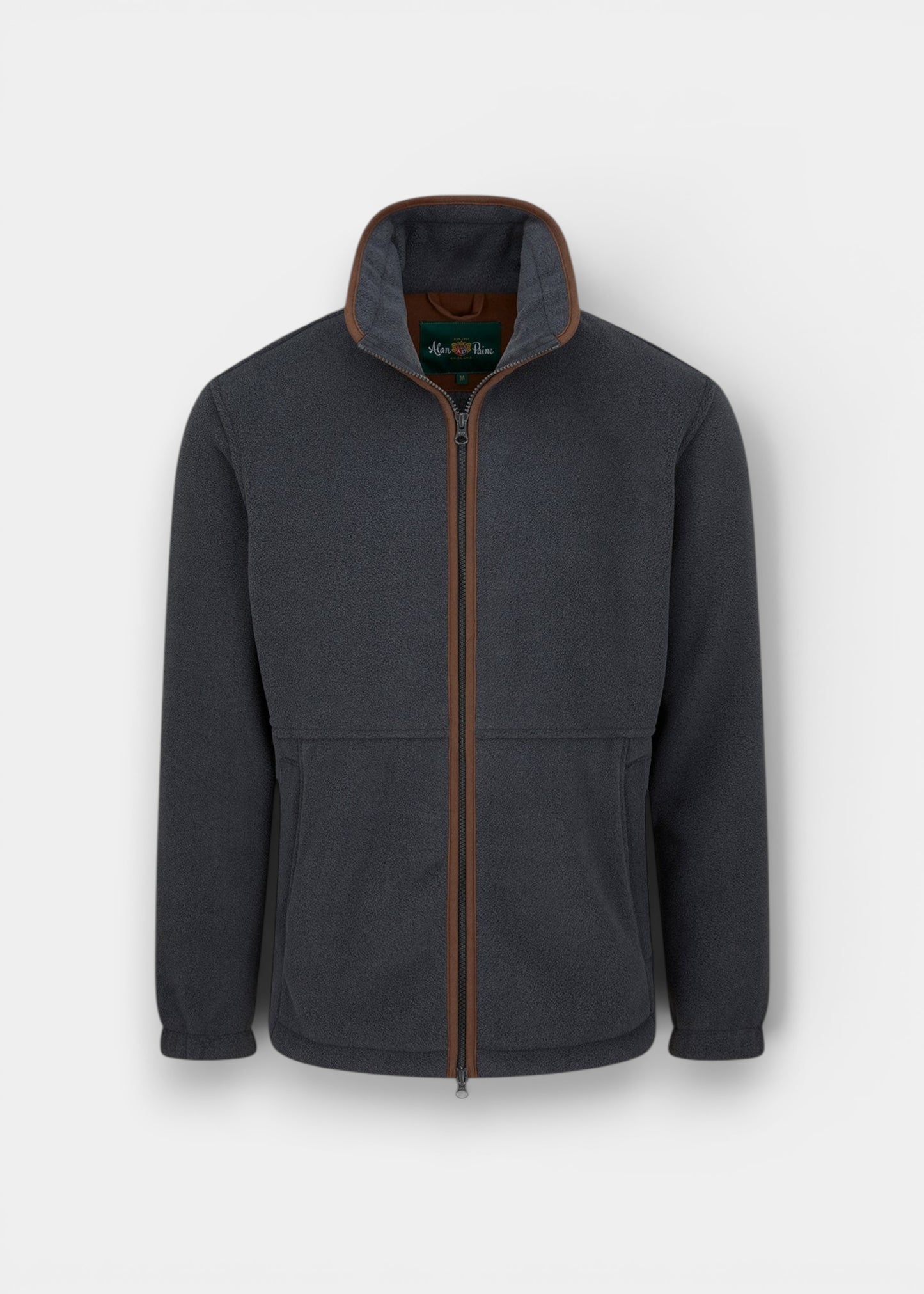 Aylsham Men's Fleece Jacket In Gunmetal - Regular Fit