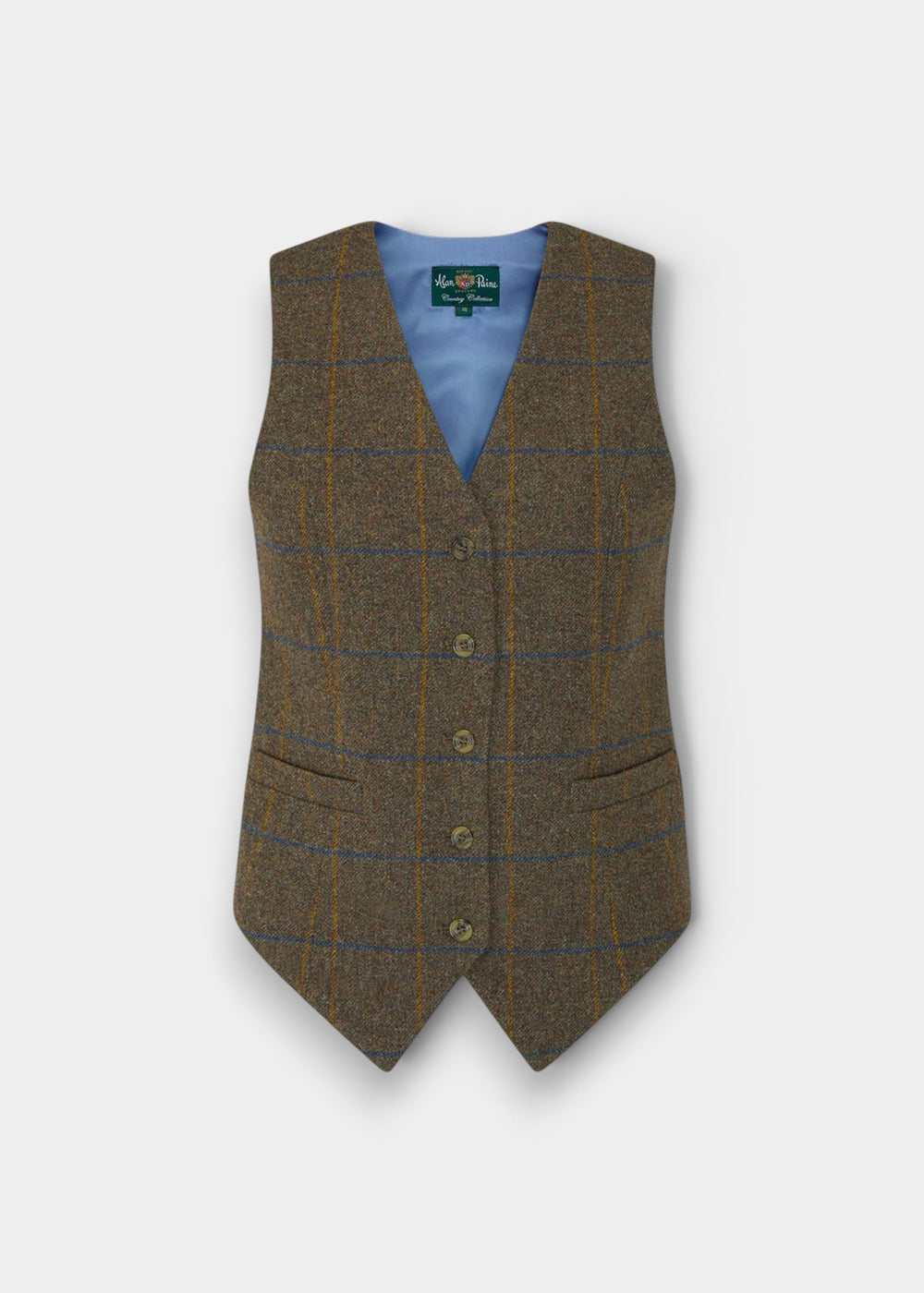 Surrey Ladies Tweed Water Repellant Waistcoat in Seabrook  -  Regular Fit