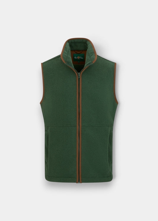 Aylsham Children's Fleece Waistcoat In Evergreen