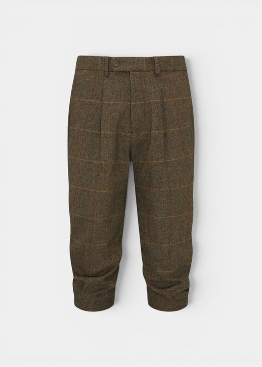 Combrook Men's Tweed Water Repellent Shooting Breeks in Teak  -  Regular Fit