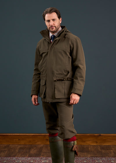 Dunswell Men's Waterproof Field Coat In Olive