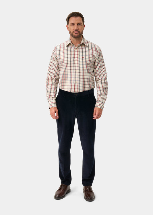 Ilkley Men's Red Check Shirt - Shooting Fit
