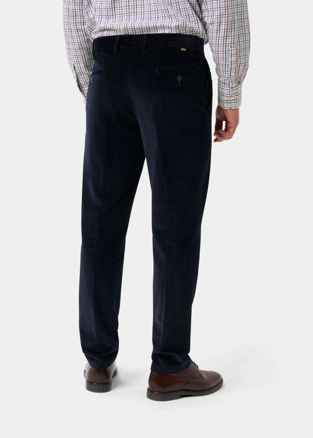 Mossbury Men's Cotton Cord Trousers In Navy