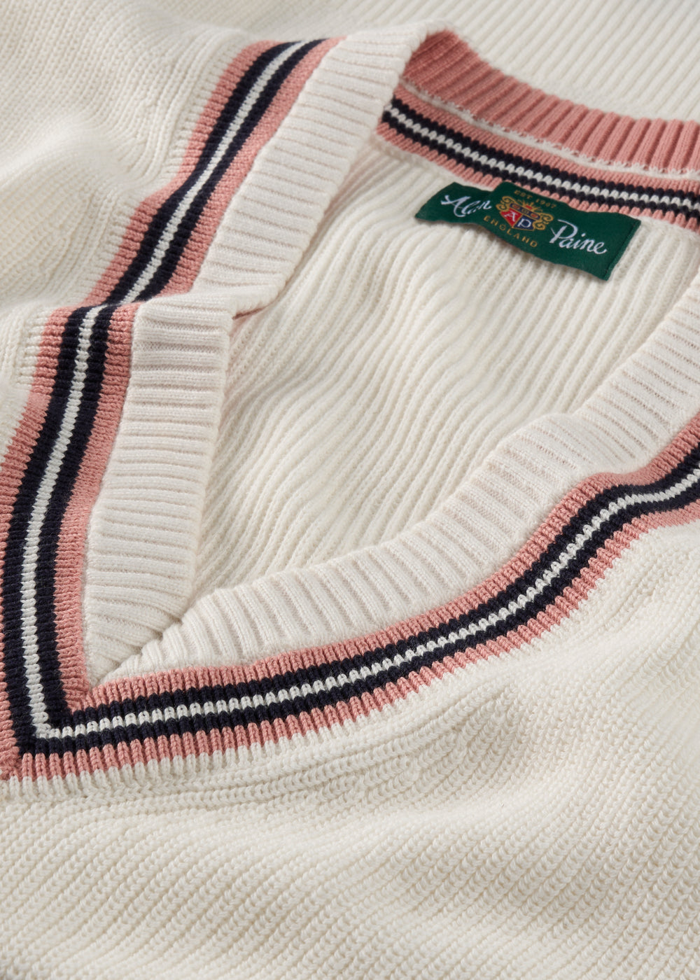 Ladies Cotton Cricket Slipover In Ecru