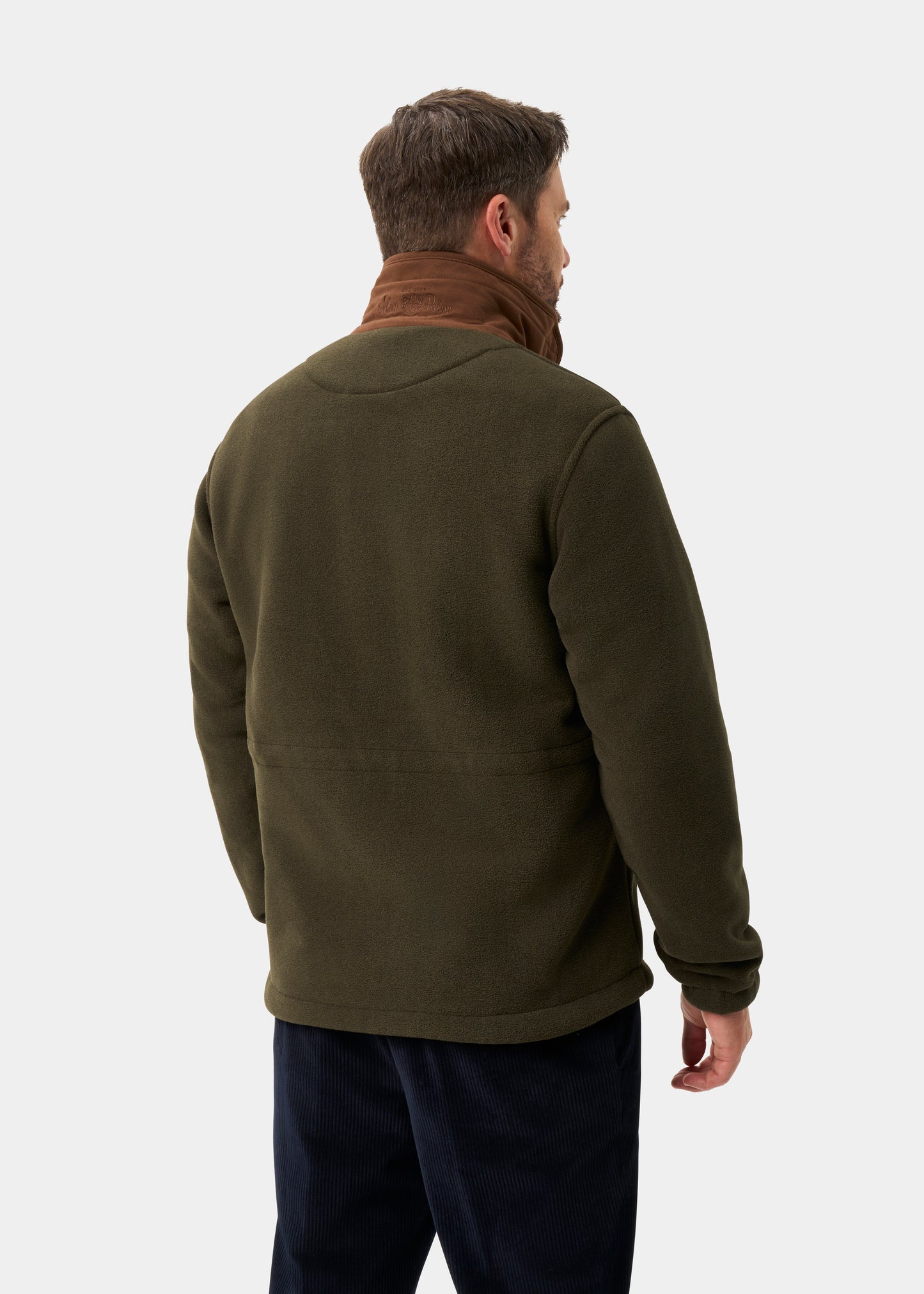 Aylsham Men's Fleece Jacket In Green - Regular Fit