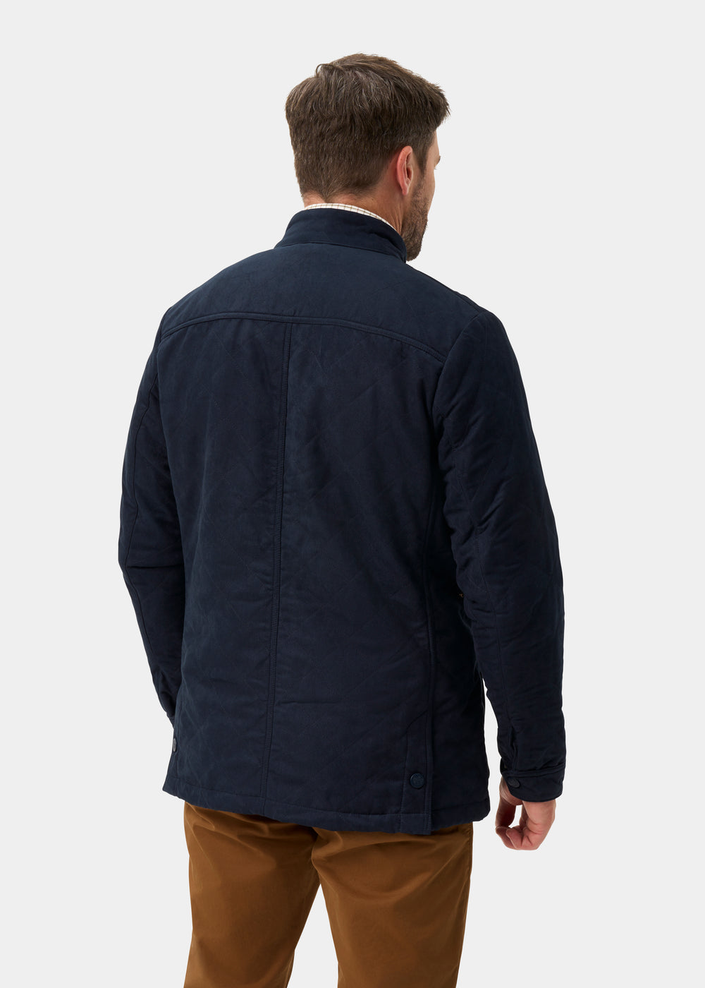 Felwell Men's Quilted Jacket In Dark Navy - Regular Fit