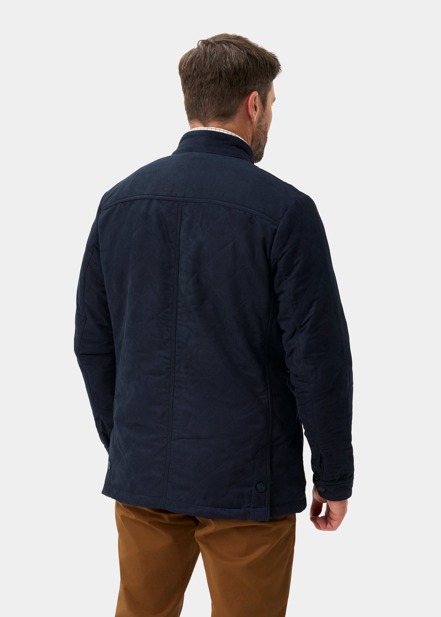 Felwell Men's Quilted Jacket In Dark Navy - Regular Fit