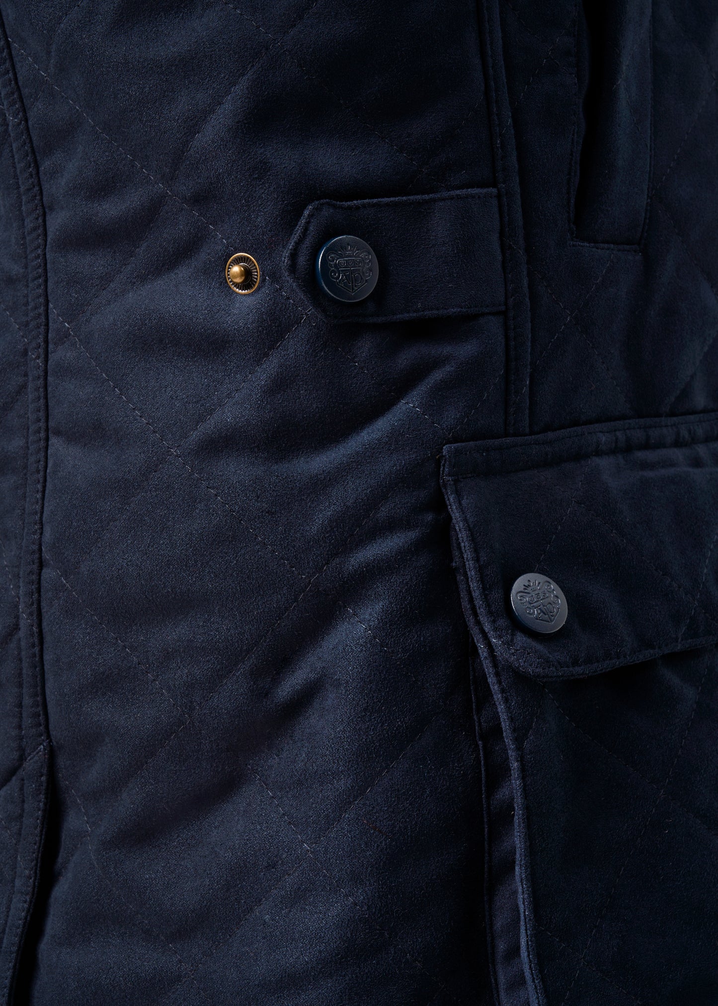 Felwell Men's Quilted Jacket In Dark Navy - Regular Fit