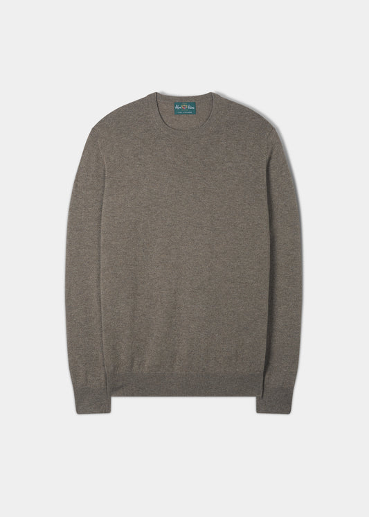 Maglione in cashmere Melfort color topo - vestibilità regolare