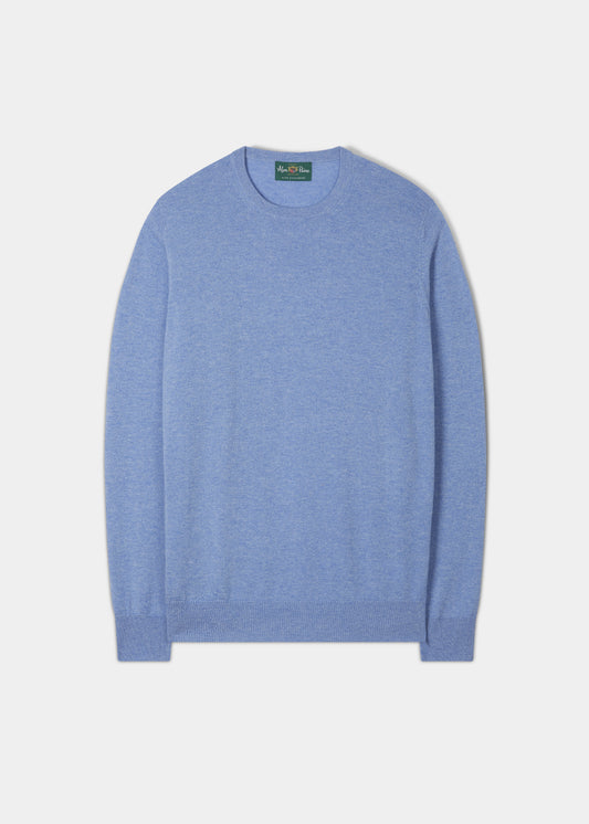 Maglione in cashmere Melfort nella tonalità Oceano - Vestibilità regolare