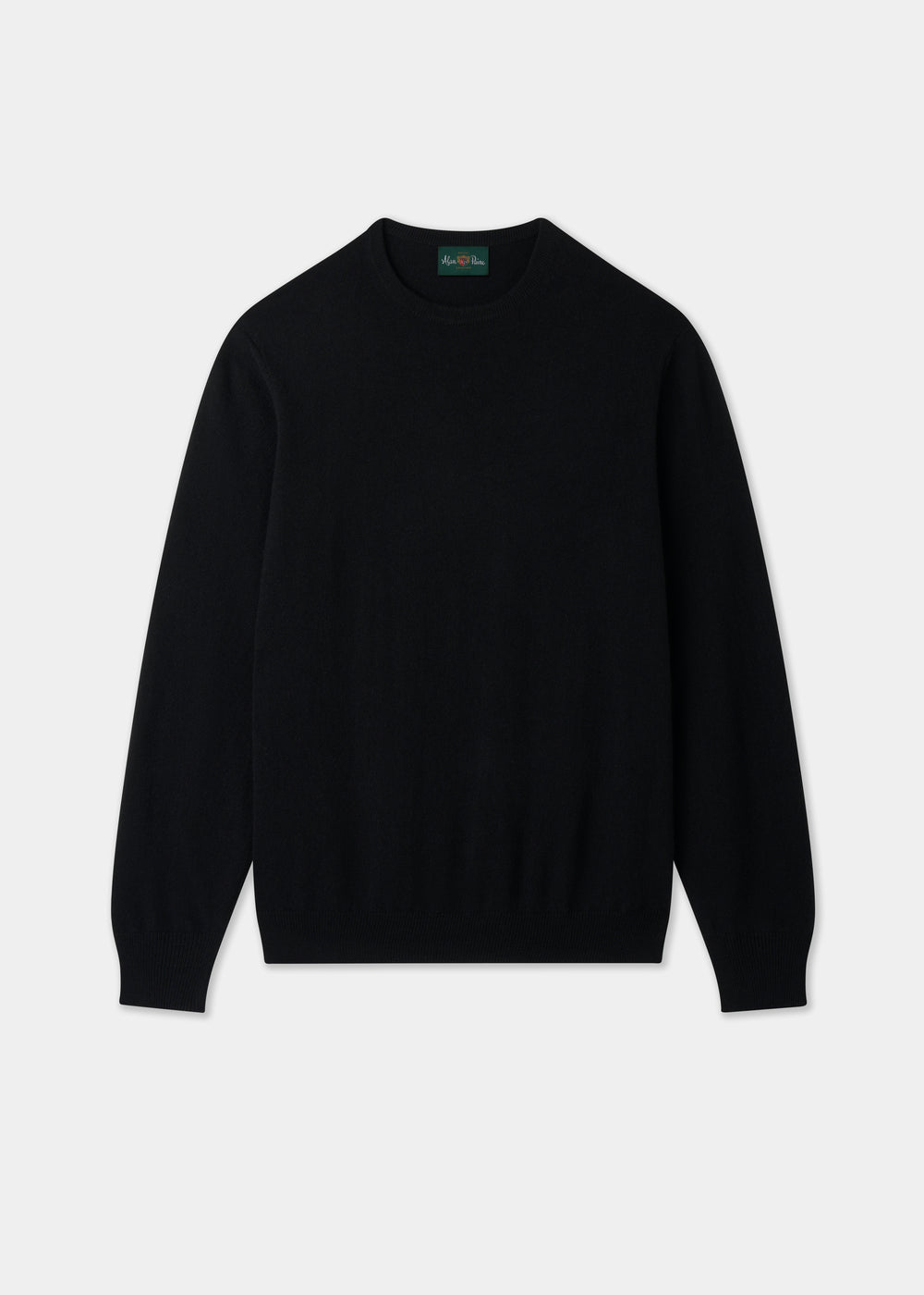 Men's Cashmere Crew Neck Jumper in Black