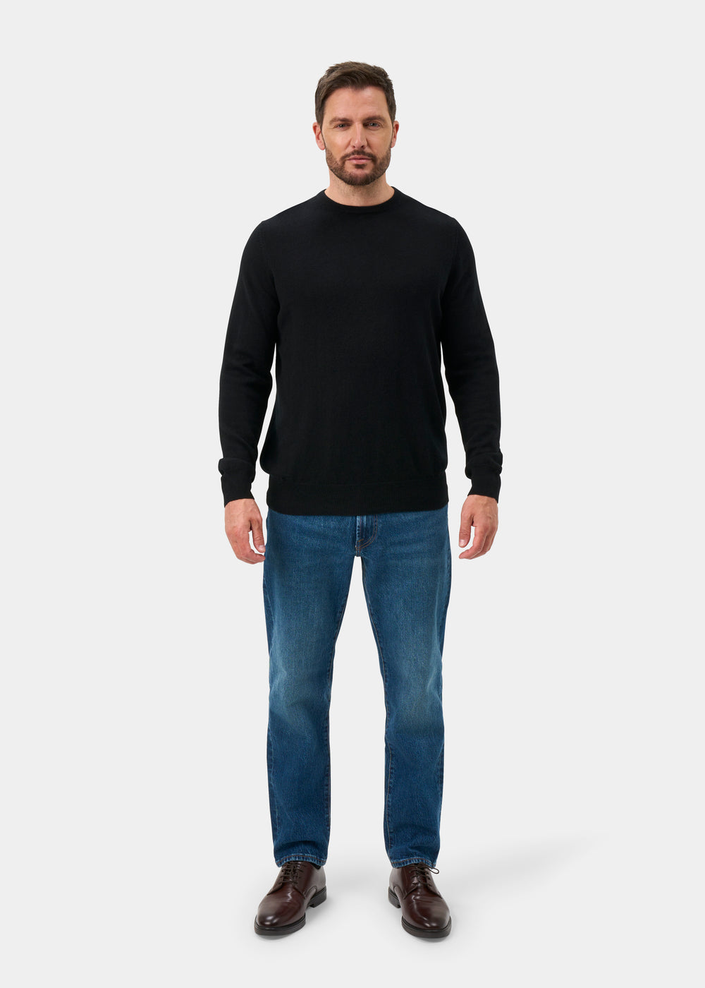 Melfort Cashmere Jumper in Black - Regular Fit