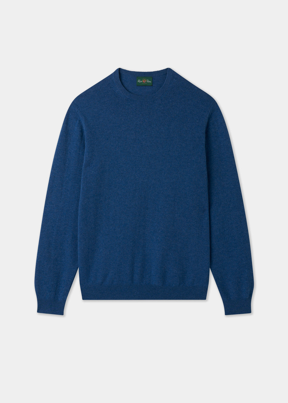 Men's Cashmere Crew Neck Jumper in Denim