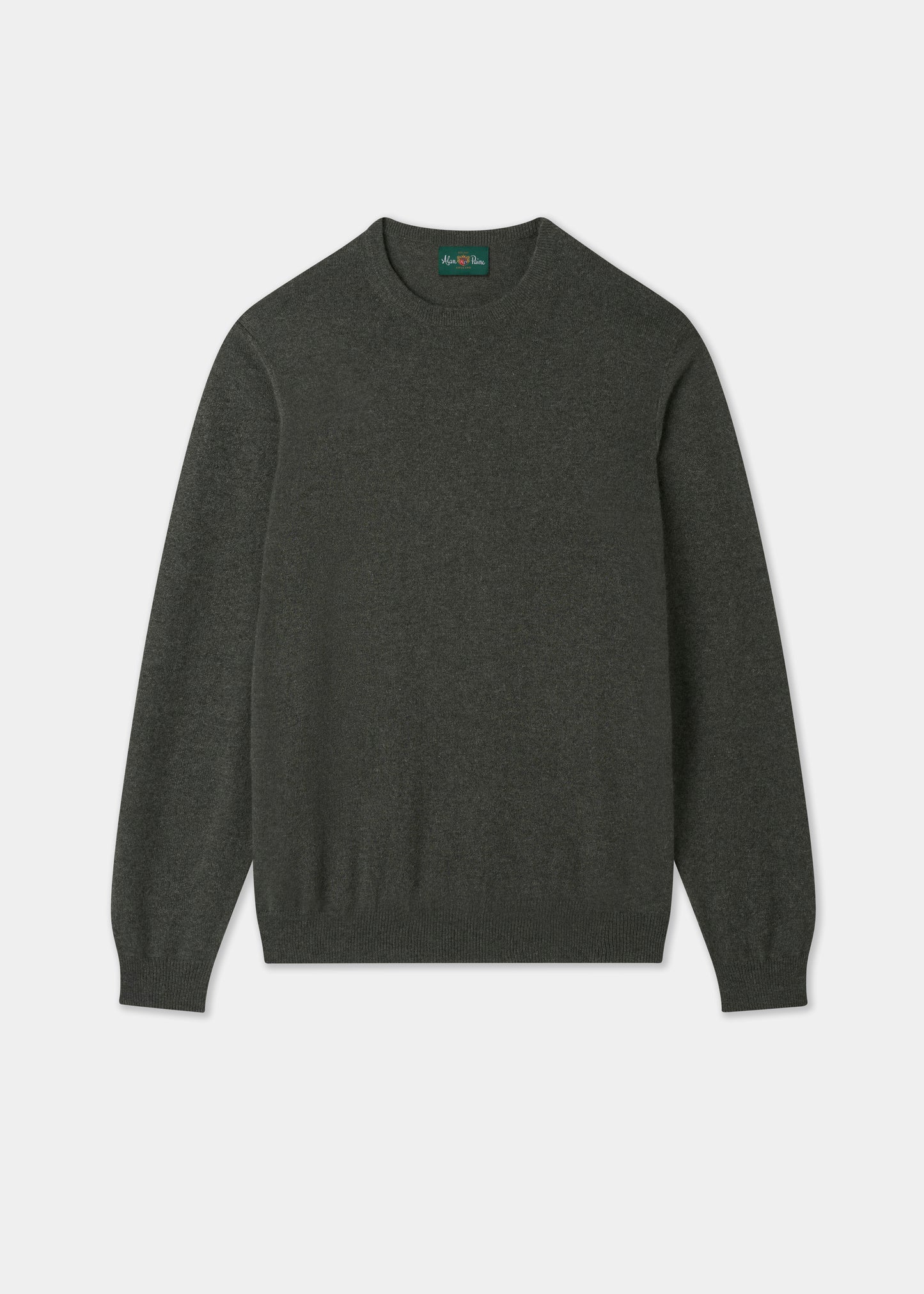 Men's Cashmere Crew Neck Jumper in Rosemary