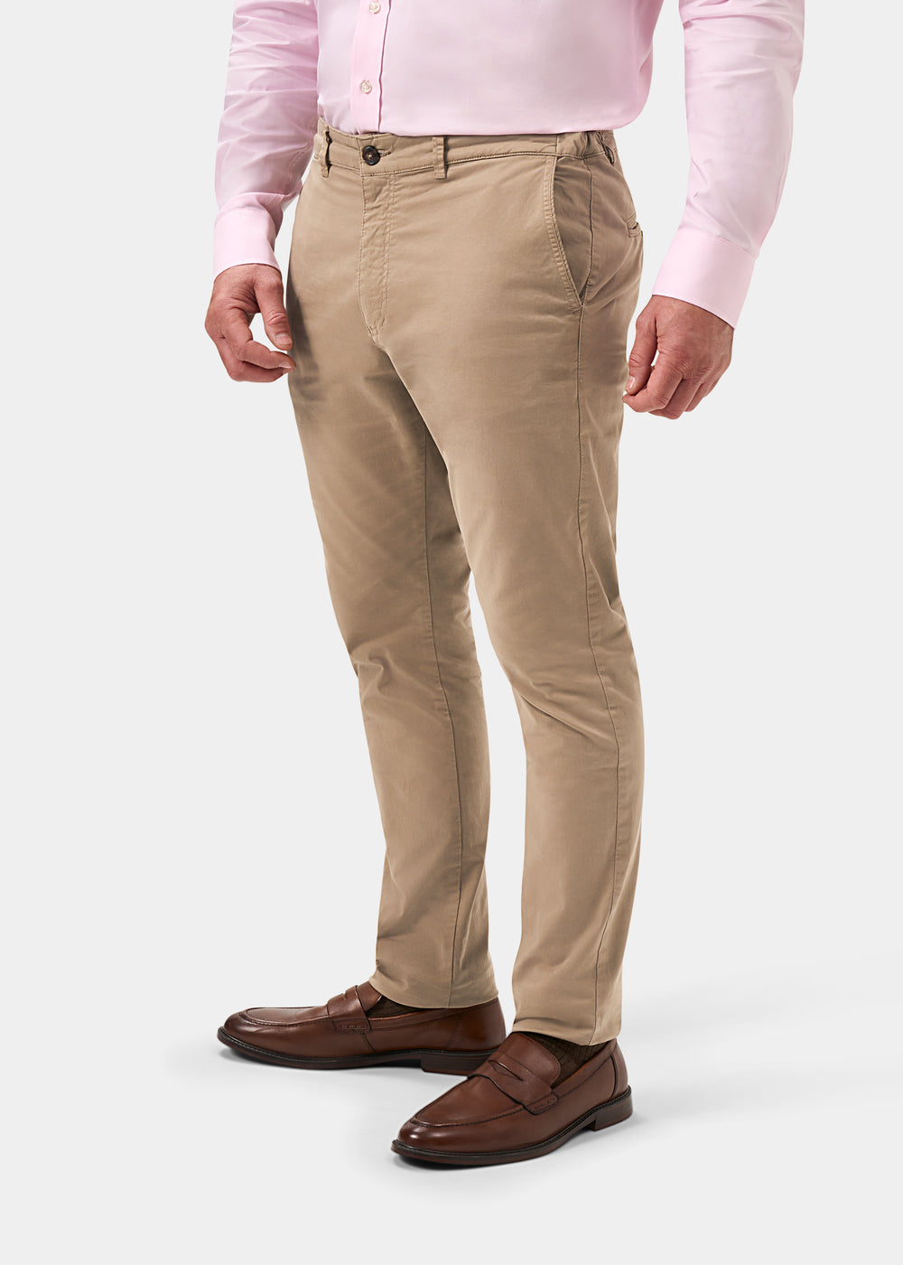 Men's Chino Trousers in Beige