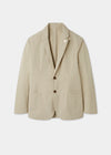 Men's Cotton Blazer in Beige