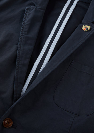Men's Cotton Blazer in Navy