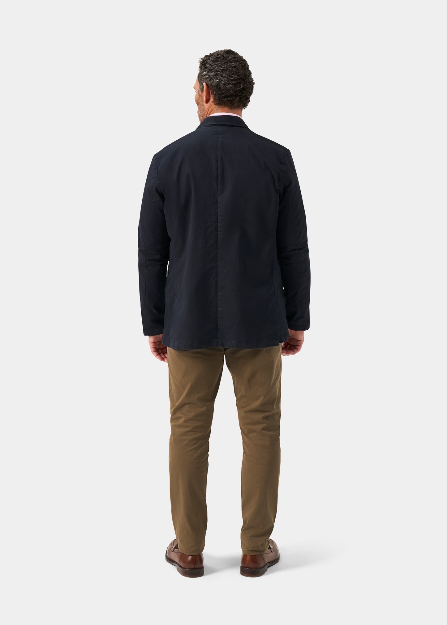 Men's Cotton Blazer in Navy
