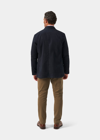 Men's Cotton Blazer in Navy