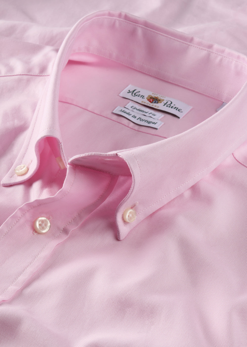Men's Cotton Long Sleeve Shirt in Pink